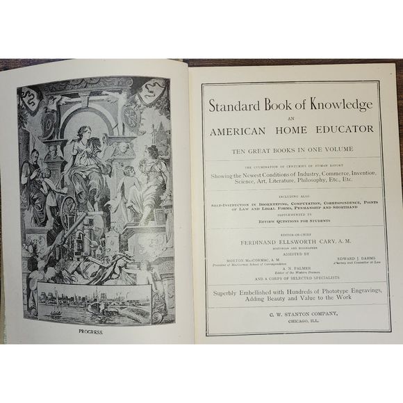 VINTAGE 1904 The Standard Book of Knowledge: Ten Great Books in One Volume - Picture 8 of 10